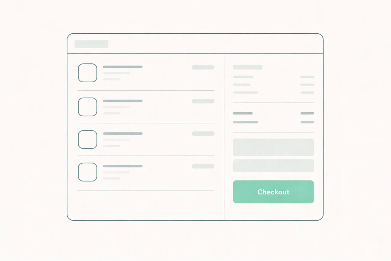 Minwel Store checkout